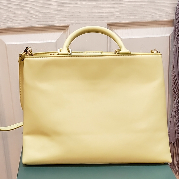 Steve Madden Mesa Satchel, pale yellow/citrine - Picture 3 of 16